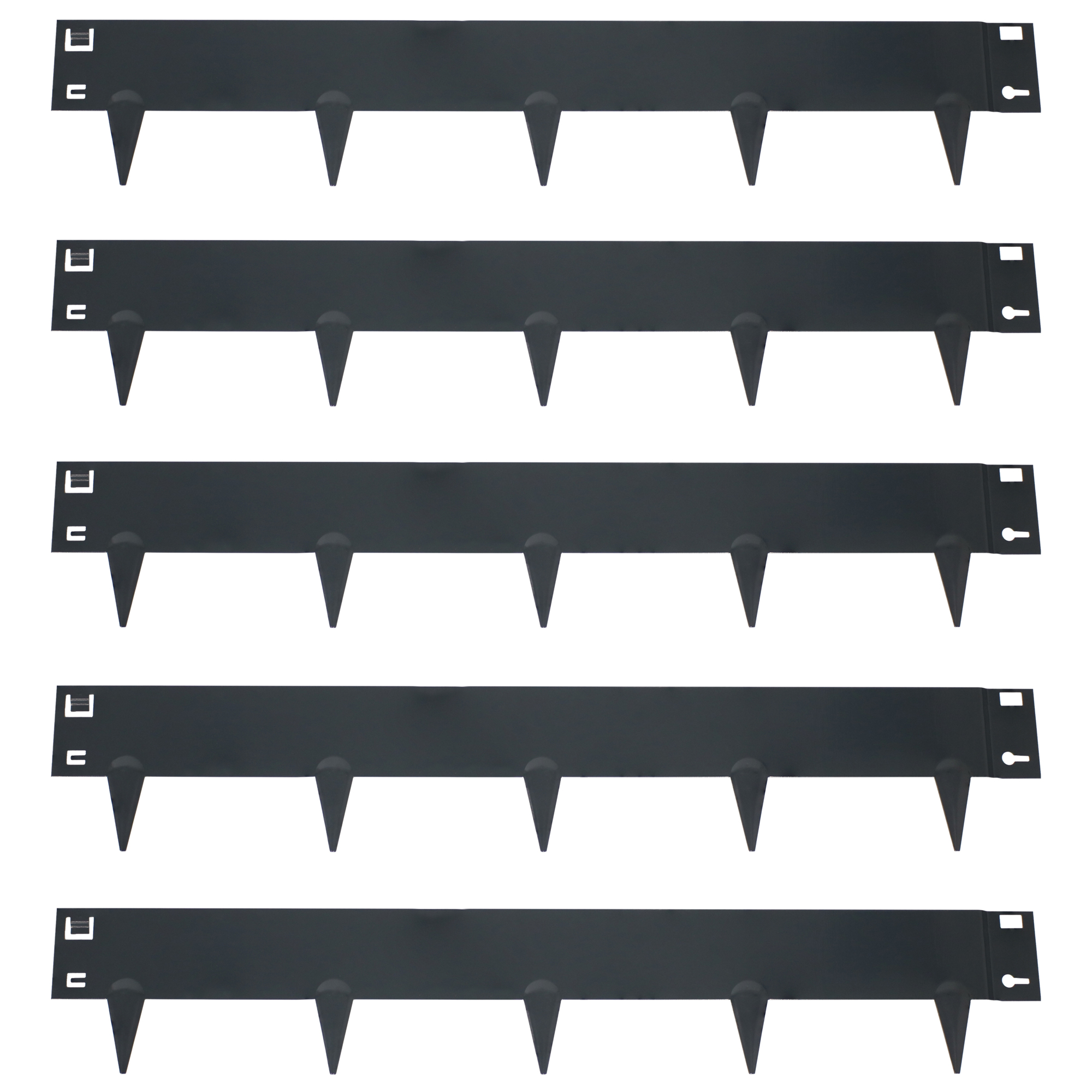 Sunnydaze Decor, 5 Decorative Lawn Edging Panels - Gray, Model# HBM-666